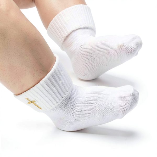 Baptism Socks BabyBoutique White Cotton Cuff-2