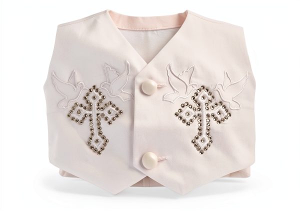 Christening Outfit Dressy Daisy Baby Satin Set-5