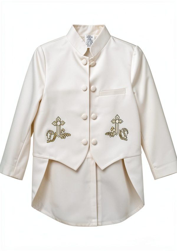 Silver Cross Baby Boys Baptism Tuxedo Embroidered-3