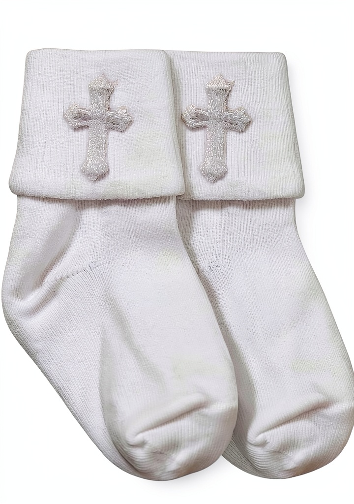 Baby boys' christening clothing in pearl white