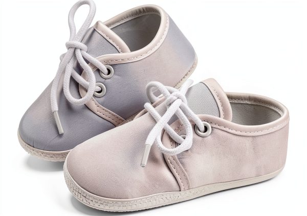 Baby Christening Shoes White Satin Wool-0