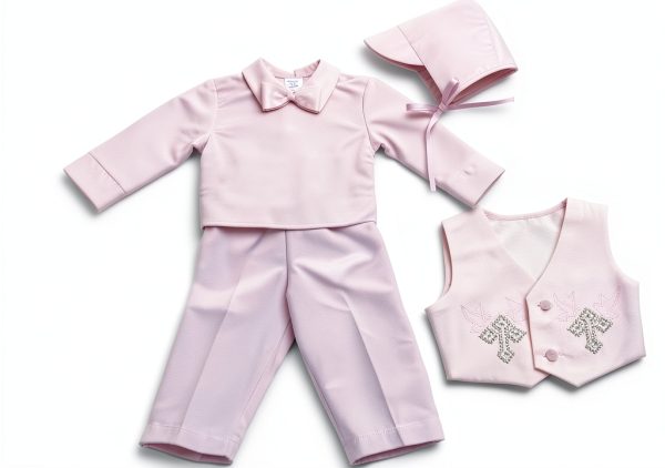 Christening Outfit Dressy Daisy Baby Satin Set-1