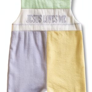Baby Christening Romper LittleGrace 95% Cotton Blue-0