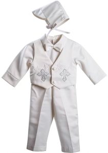 Christening Outfit Dressy Daisy Baby Satin Set-0