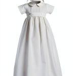 Baptism Outfit Baby Boy LB White Cotton Romper-0