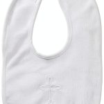 Christening Bib Rotel Embroidered Cross Baby Gift-0