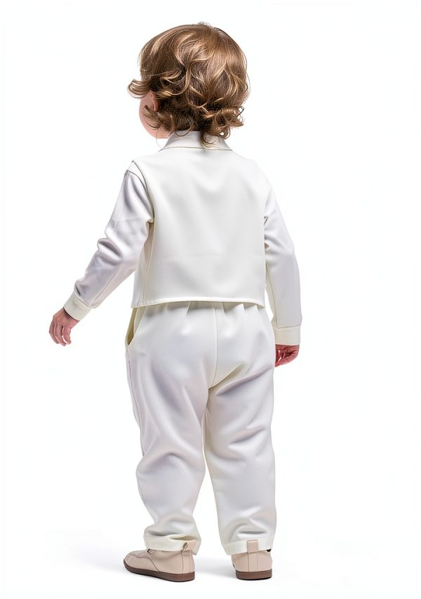 Little Prince Baby Baptism Suit Cotton Soft Design-4