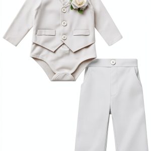 Baby Boy Formal Suits Navy Blue 0-24 Months-0