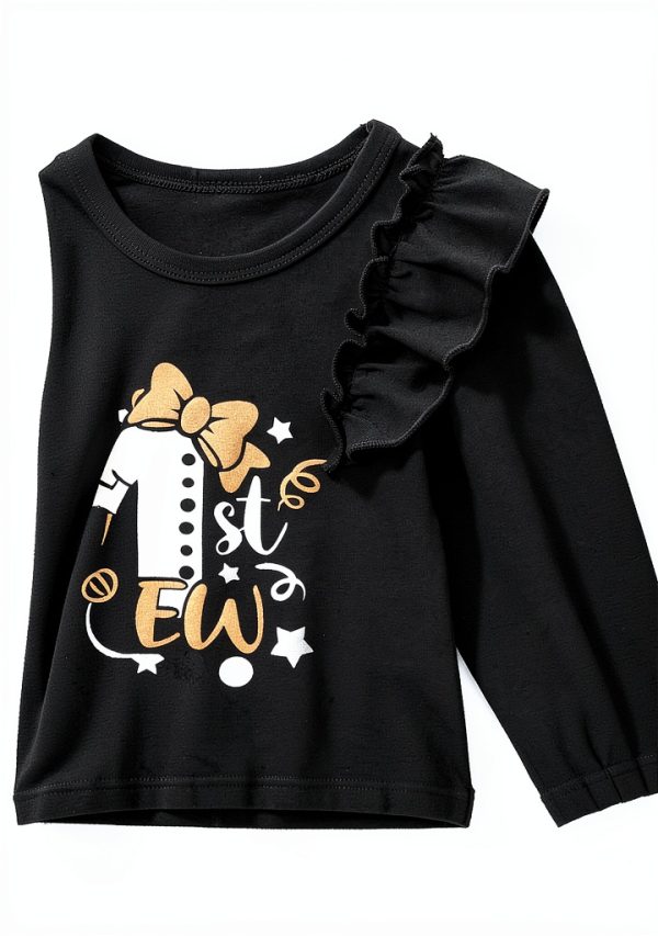 New Years Baby Girl Outfit Soft Cotton Romper-6